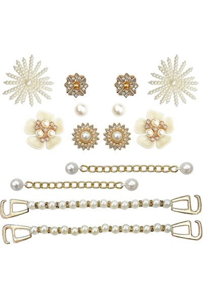 Generic Brand Set de decorațiuni cu strasuri pentru saboți, cleme decorative ...