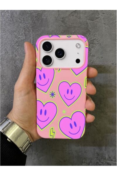 ALYACEPSTORE CASE حافظة آيفون 17 برو ماكس - 18 برو ماكس متوافقة مع تصميم قلوب...