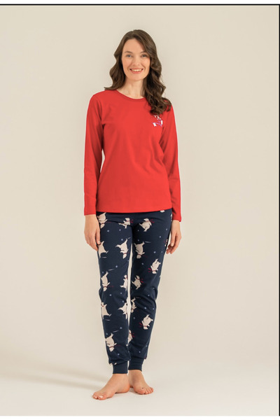 Rolypoly Women'S, Long Sleeve, (Socks Included), Pajama Set