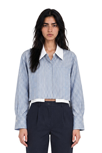 goffra Women's Dualis Striped Shirt Relaxed Fit