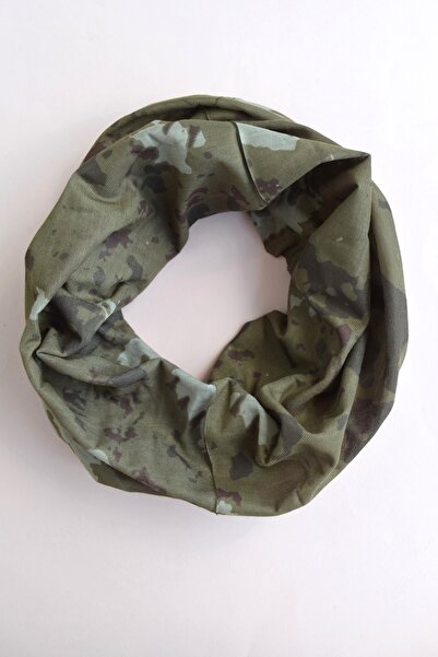 Sacce Scarves&Accessories Unisex Kamuflaj Desenli Çok Amaçlı Buff Boyunluk Esnek Dikişsiz Bandana Bere
