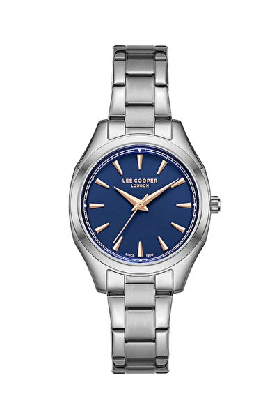 Lee Cooper Ρολόι με ασημένιο μεταλλικό μπρασελέ LC08006.390
