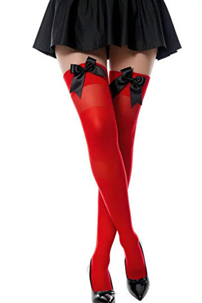 Madame Mercy Thin Socks with Ribbon Details