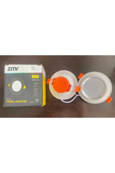 ZMR smd led panel armatür spot 5 watt 450 lümen 6500k beyaz ışık (2'li paket)