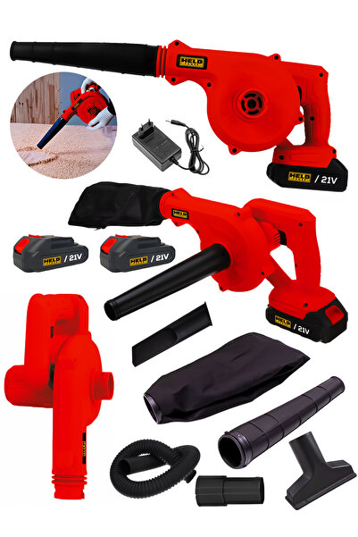 held power 21V Çift Akülü Şarjlı Yaprak, Toz Üfleme ve Vakum / Toplama Makine...