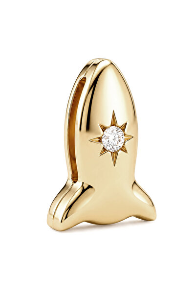 Larezo Charm Talisman, Rachetă Pentru Brățară Reflexions, Auriu, Argint 925