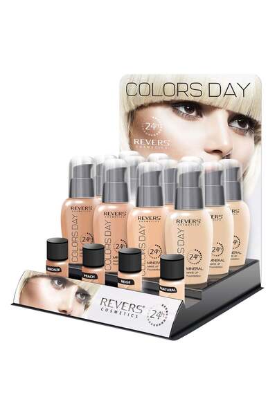 Revers Set of 12 Moisturizing Foundation, Medium Coverage, Colors Day, Revers...