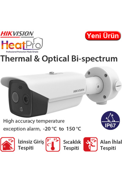 Hikvision (DS-2TD2617-6/QA) Termal IP Bullet Kamera Alev Algilama Kamerasi