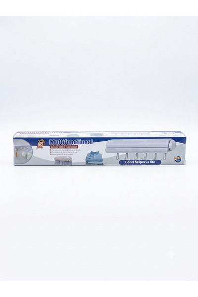 Generic Brand Uscător de rufe retractabil de perete cu 5 sfori de 4metri fiec...
