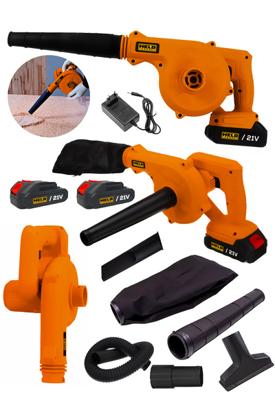 held power 21V Çift Akülü Şarjlı Yaprak, Toz Üfleme ve Vakum / Toplama Makine...