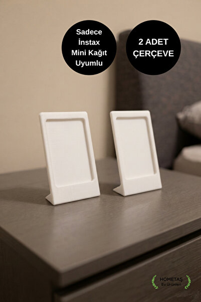 Hometaş Ev Ürünleri Instax Fotoğraf Çerçevesi Beyaz 9x6 cm Instax Fotoğraf Çe...