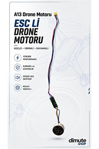 Dimute Shop A13 Drone Motoru - ESC’li Yedek Motor