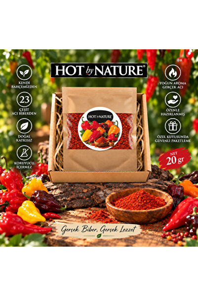 HotByNature 23 Çeşit Acı Biberden Toz Acı Biber – 20 g