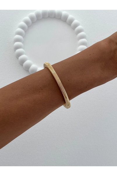 Luparadis Special Series Round Gold Thin Rubber Bracelet