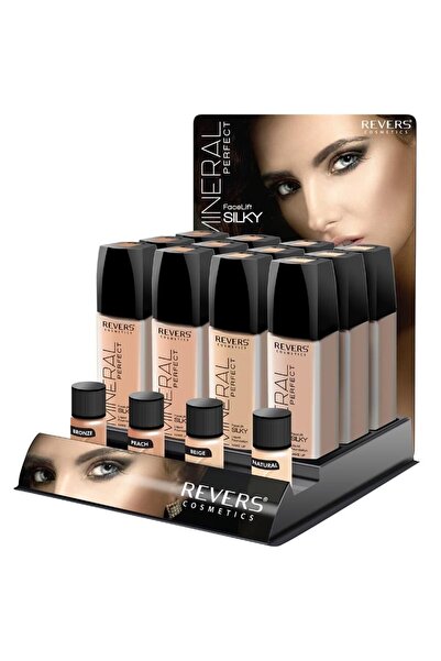 Revers Set of 12 Fluid Foundation with Pump, Mineral Perfect, Revers, 40 ml