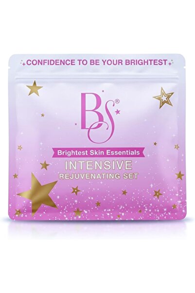Brightest Skin Essentials مجموعة تجديد البشرة الأساسية المكثفة 4 في 1 لتفتيح البشرة، تشمل صابون الكوجي والجزر، وتونر، وكريم ليلي، وواقي شمس