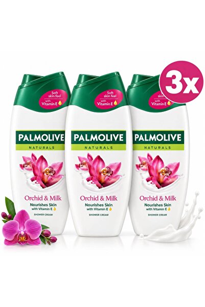 Palmolive 3x 250 ml αφρόλουτρο ορχιδέα & γάλα