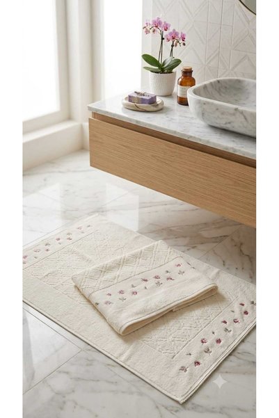 A.Z.H. Maribor (2Nd Set) 50X70Cm. / 60X100 cm 100% Cotton Embroidered Luxury Foot Towel, Foot Mat, Towel Pa