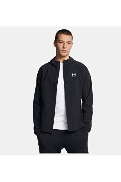 Under Armour Ua Vibe Woven Jacket Men's Jacket 6003001-001 Black / White