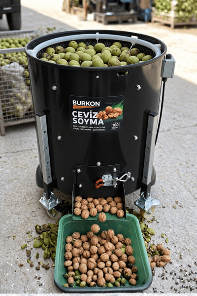 BURKON MAKINE Burkon 190 Litre Rendeli Sabit Devirli Ceviz Soyma Makinesi 2026 Üretim