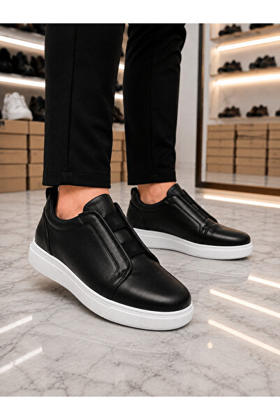 Erkek Bağcıksız Lastikli Günlük Sneaker Ayakkabı