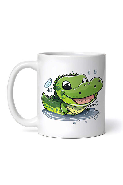 INOVATIX Personalized white mug, Apu the Crocodile, INOVATIX®. 330ml