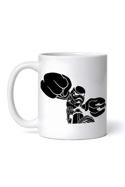INOVATIX Personalized white mug, Sandtrooper Mandalorian Star wars pu steel M...