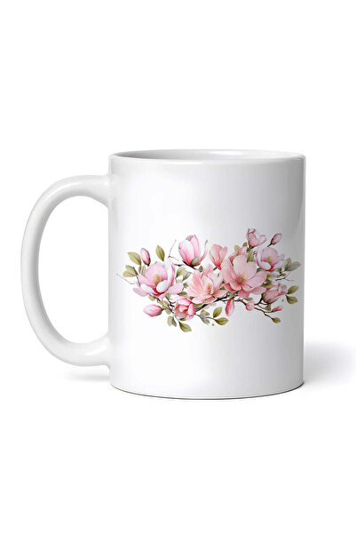 INOVATIX Personalized White Mug, Magnolia Branch, Inovatix®. 330ml