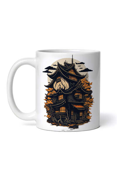 INOVATIX Personalized white mug, Japanese Pagoda, INOVATIX®. 330ml