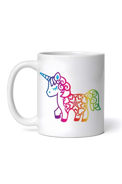 INOVATIX Personalized white mug, Unicorn Spectrum, INOVATIX®. 330ml