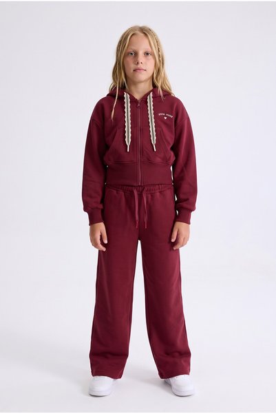 Cichild Cichlid Girl's Three-Threaded Cardigan Eşpfman Suit Burgundy