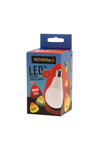 NOVELITE Bec LED 7W / 40W E27 A60 630Lm 6400K