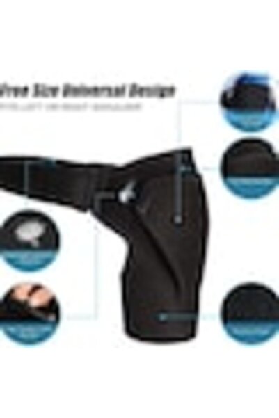 CRM Suport de umăr reglabil, CRM, stânga sau dreapta, unisex, negru