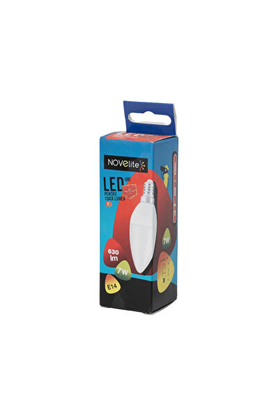 NOVELITE Bec LED tip lumânare 7W / 50W E14 630Lm 6400K