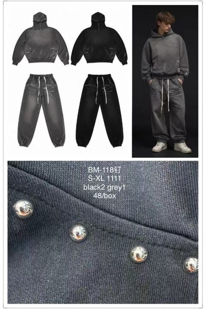 Urban Collection Αθλητική φόρμα από βαμβάκι με κουκούλα Urbancollection