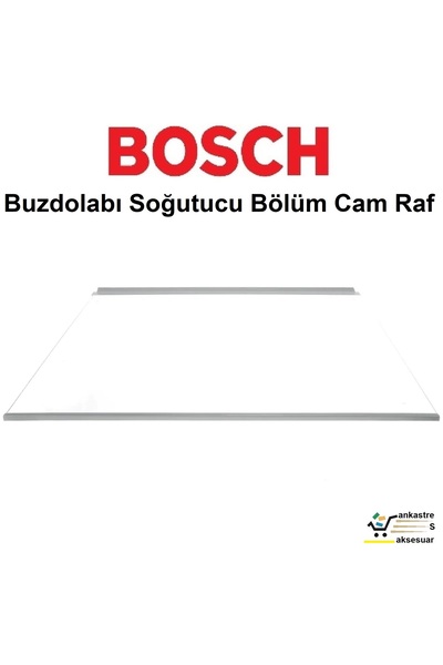 Bosch KGN76AI32N Buzdolabı Cam Raf KGN 76 AI 32 N Soğutucu Bölüm Rafı Üst Kıs...