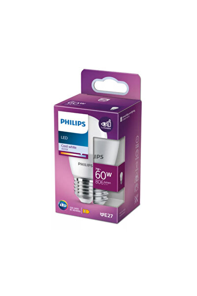 Philips Bec LED Luster 7W / 60W E27 P48 806Lm 4000K
