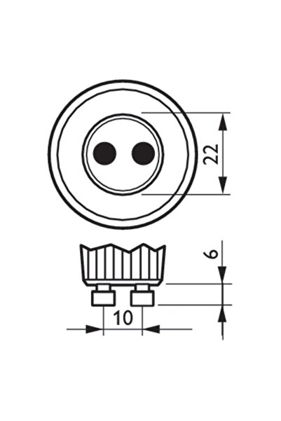 Total Green Bec LED Spot 6W / 60W GU10 510Lm 3000K 36D
