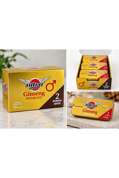 Nitro Max Gold Ginseng Bonbons 12’li Teneke Kutu – 24 Bonbon - Alpha Supply