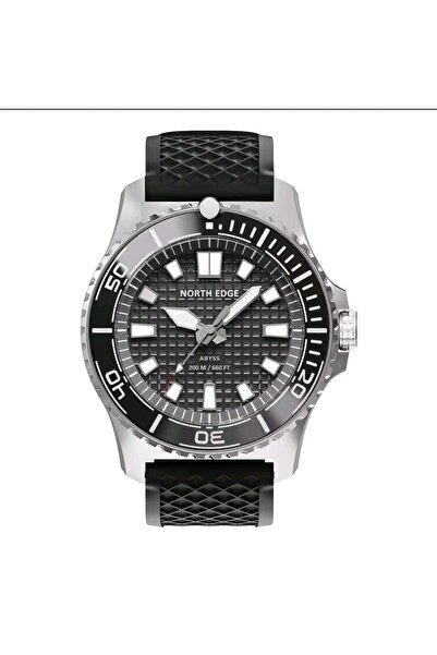 North Edge Ηλιακό Ρολόι ABYSS Diver, Κεραμική Στεφάνη, Ατσάλι 316L, 200M