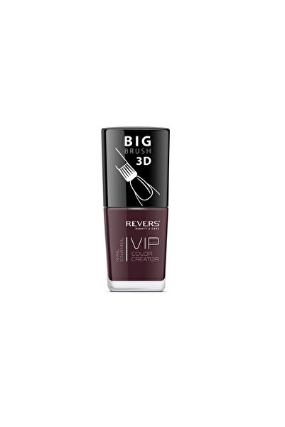 Revers Vip Βερνίκι Νυχιών, 3D, Revers, σκούρο καφέ, 12 ml, Αρ. 006 - Γυαλιστερό