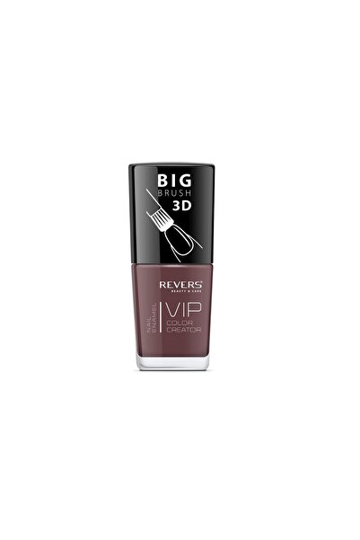 Revers Vip Βερνίκι Νυχιών, 3D, Revers, σκούρο καφέ, 12 ml, Αρ. 014 - Γυαλιστερό