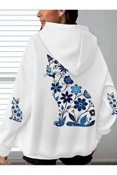 Deocept Unisex Sleeve Printed Hooded Kangaroo Pocket Comfortable Fit Regular ...