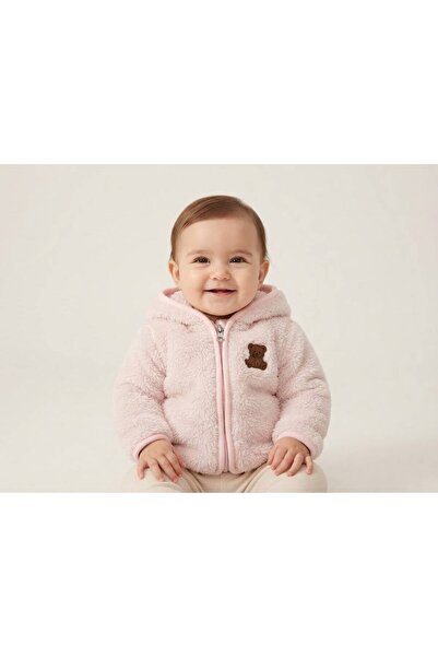 Melay Kids Store Peluş bebek ceketi 6-24 ay fermuarlı