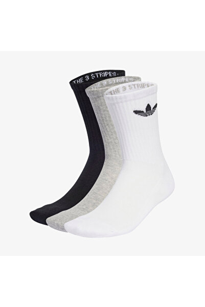adidas Trefoil Cushion Crew 3' lü Unisex Renkli Çorap