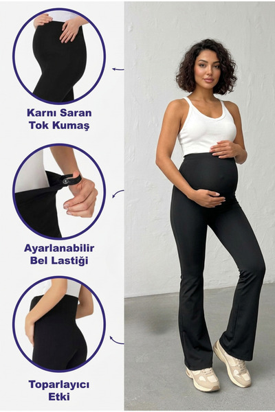 Pavotti İspanyol Paça Ayarlanabilir Yüksek Bel Esnek Toparlayıcı ve Sıkılaştı...