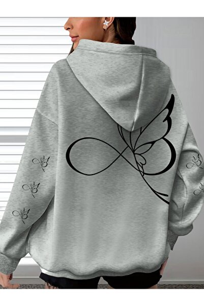 Deocept Unisex Sleeve Printed Hooded Kangaroo Pocket Comfortable Fit Regular ...