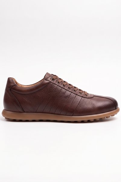 LUSIVE 100% Genuine Leather Tan Laced Comfortable Casual Men's Shoes Luass30A...