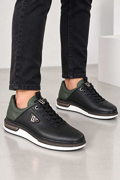 Voyager ERKEK HAKİKİ DERİ SİYAH CASUAL AYAKKABI