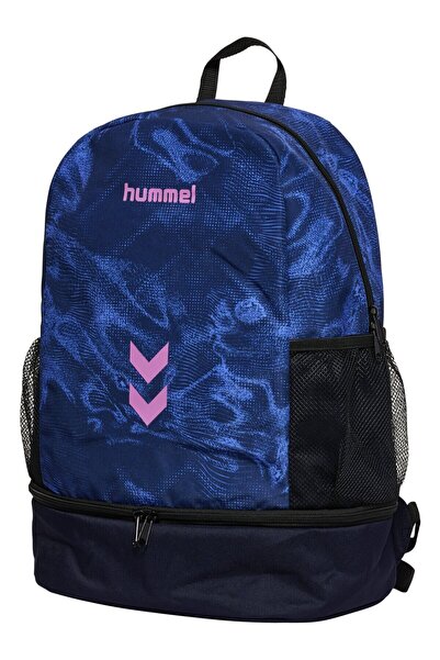 hummel حقيبة ظهر مدرسية للسفر باللون الأزرق متعددة الأقسام للجنسين حقيبة رياض...